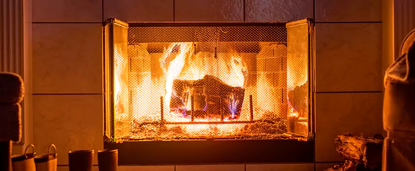 Mendota Hearth Landscape Fireplace Installation in St. Charles, Illinois