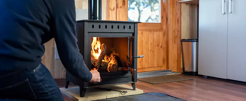Open Hearth Wood Fireplace Installation in St. Charles, IL