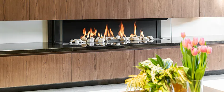 Double-height Fireplace Design Refurbishment in St. Charles, Illinois