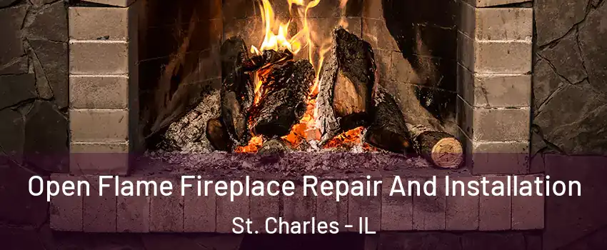  Open Flame Fireplace Repair And Installation St. Charles - IL